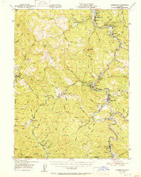 Garberville California Historical topographic map, 1:62500 scale, 15 X 15 Minute, Year 1951