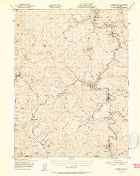 Garberville California Historical topographic map, 1:62500 scale, 15 X 15 Minute, Year 1951