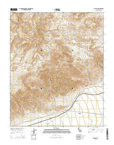 Garlock California Current topographic map, 1:24000 scale, 7.5 X 7.5 Minute, Year 2015
