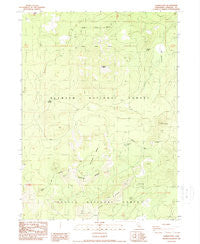 Garner Mountain California Historical topographic map, 1:24000 scale, 7.5 X 7.5 Minute, Year 1988