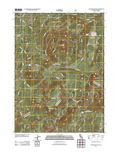 Garner Mountain California Historical topographic map, 1:24000 scale, 7.5 X 7.5 Minute, Year 2012