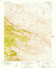Garza Peak California Historical topographic map, 1:24000 scale, 7.5 X 7.5 Minute, Year 1953