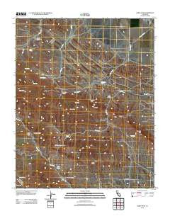Garza Peak California Historical topographic map, 1:24000 scale, 7.5 X 7.5 Minute, Year 2012