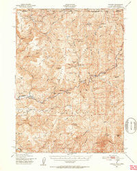 Gasquet California Historical topographic map, 1:62500 scale, 15 X 15 Minute, Year 1951