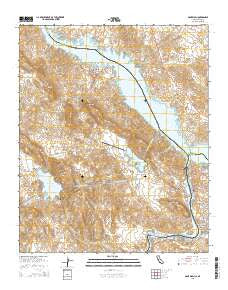 Gene Wash California Current topographic map, 1:24000 scale, 7.5 X 7.5 Minute, Year 2015