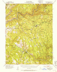 Georgetown California Historical topographic map, 1:62500 scale, 15 X 15 Minute, Year 1949