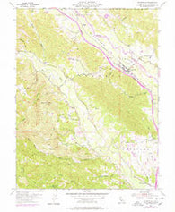 Geyserville California Historical topographic map, 1:24000 scale, 7.5 X 7.5 Minute, Year 1955