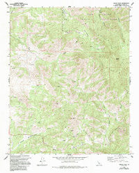 Gibbon Peak California Historical topographic map, 1:24000 scale, 7.5 X 7.5 Minute, Year 1965