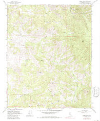 Gibbon Peak California Historical topographic map, 1:24000 scale, 7.5 X 7.5 Minute, Year 1965