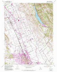 Gilroy California Historical topographic map, 1:24000 scale, 7.5 X 7.5 Minute, Year 1955