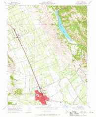 Gilroy California Historical topographic map, 1:24000 scale, 7.5 X 7.5 Minute, Year 1955