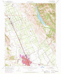 Gilroy California Historical topographic map, 1:24000 scale, 7.5 X 7.5 Minute, Year 1955