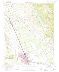 Gilroy California Historical topographic map, 1:24000 scale, 7.5 X 7.5 Minute, Year 1955