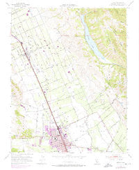 Gilroy California Historical topographic map, 1:24000 scale, 7.5 X 7.5 Minute, Year 1955