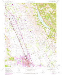 Gilroy California Historical topographic map, 1:24000 scale, 7.5 X 7.5 Minute, Year 1955