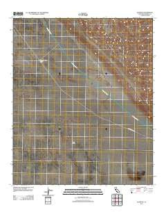Glamis SE California Historical topographic map, 1:24000 scale, 7.5 X 7.5 Minute, Year 2012