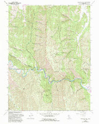 Glascock Mtn California Historical topographic map, 1:24000 scale, 7.5 X 7.5 Minute, Year 1958