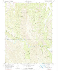 Glascock Mtn California Historical topographic map, 1:24000 scale, 7.5 X 7.5 Minute, Year 1958