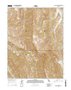 Glascock Mountain California Current topographic map, 1:24000 scale, 7.5 X 7.5 Minute, Year 2015