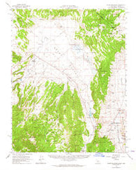 Glass Mountain California Historical topographic map, 1:62500 scale, 15 X 15 Minute, Year 1962