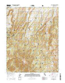 Glass Mountain California Current topographic map, 1:24000 scale, 7.5 X 7.5 Minute, Year 2015