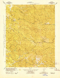 Glenblair California Historical topographic map, 1:62500 scale, 15 X 15 Minute, Year 1943