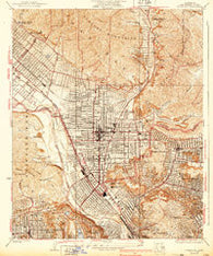 Glendale California Historical topographic map, 1:24000 scale, 7.5 X 7.5 Minute, Year 1928