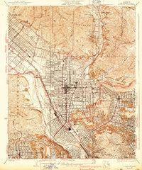 Glendale California Historical topographic map, 1:24000 scale, 7.5 X 7.5 Minute, Year 1928