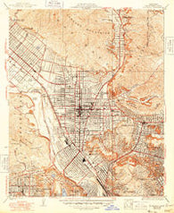 Glendale California Historical topographic map, 1:24000 scale, 7.5 X 7.5 Minute, Year 1928