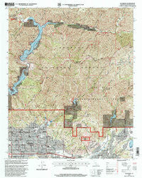 Glendora California Historical topographic map, 1:24000 scale, 7.5 X 7.5 Minute, Year 1995