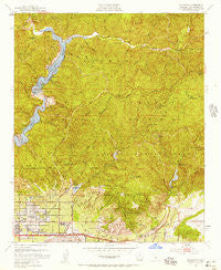 Glendora California Historical topographic map, 1:24000 scale, 7.5 X 7.5 Minute, Year 1953