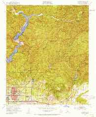 Glendora California Historical topographic map, 1:24000 scale, 7.5 X 7.5 Minute, Year 1953