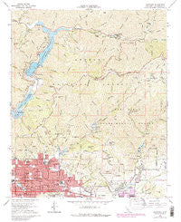Glendora California Historical topographic map, 1:24000 scale, 7.5 X 7.5 Minute, Year 1966