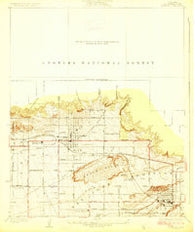 Glendora California Historical topographic map, 1:24000 scale, 7.5 X 7.5 Minute, Year 1927