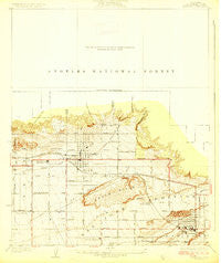 Glendora California Historical topographic map, 1:24000 scale, 7.5 X 7.5 Minute, Year 1927