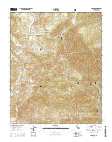 Glennville California Current topographic map, 1:24000 scale, 7.5 X 7.5 Minute, Year 2015