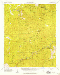 Glennville California Historical topographic map, 1:62500 scale, 15 X 15 Minute, Year 1956