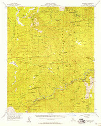 Glennville California Historical topographic map, 1:62500 scale, 15 X 15 Minute, Year 1956