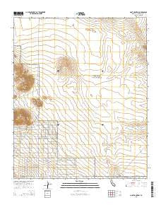 Goat Mountain California Current topographic map, 1:24000 scale, 7.5 X 7.5 Minute, Year 2015