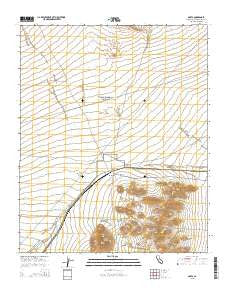 Goffs California Current topographic map, 1:24000 scale, 7.5 X 7.5 Minute, Year 2015