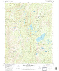 Gold Lake California Historical topographic map, 1:24000 scale, 7.5 X 7.5 Minute, Year 1981