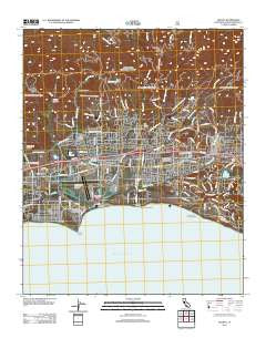 Goleta California Historical topographic map, 1:24000 scale, 7.5 X 7.5 Minute, Year 2012