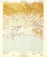 Goleta California Historical topographic map, 1:24000 scale, 7.5 X 7.5 Minute, Year 1951