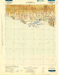 Goleta California Historical topographic map, 1:62500 scale, 15 X 15 Minute, Year 1942