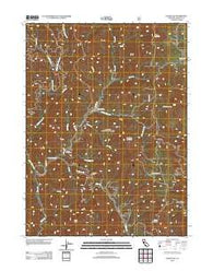 Goose Gap California Historical topographic map, 1:24000 scale, 7.5 X 7.5 Minute, Year 2012