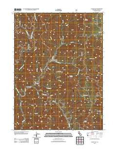 Goose Gap California Historical topographic map, 1:24000 scale, 7.5 X 7.5 Minute, Year 2012
