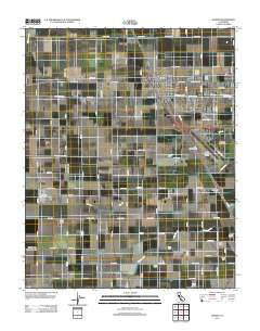 Goshen California Historical topographic map, 1:24000 scale, 7.5 X 7.5 Minute, Year 2012