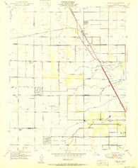 Goshen California Historical topographic map, 1:24000 scale, 7.5 X 7.5 Minute, Year 1950