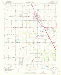 Goshen California Historical topographic map, 1:24000 scale, 7.5 X 7.5 Minute, Year 1949