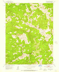 Granite Chief California Historical topographic map, 1:24000 scale, 7.5 X 7.5 Minute, Year 1953